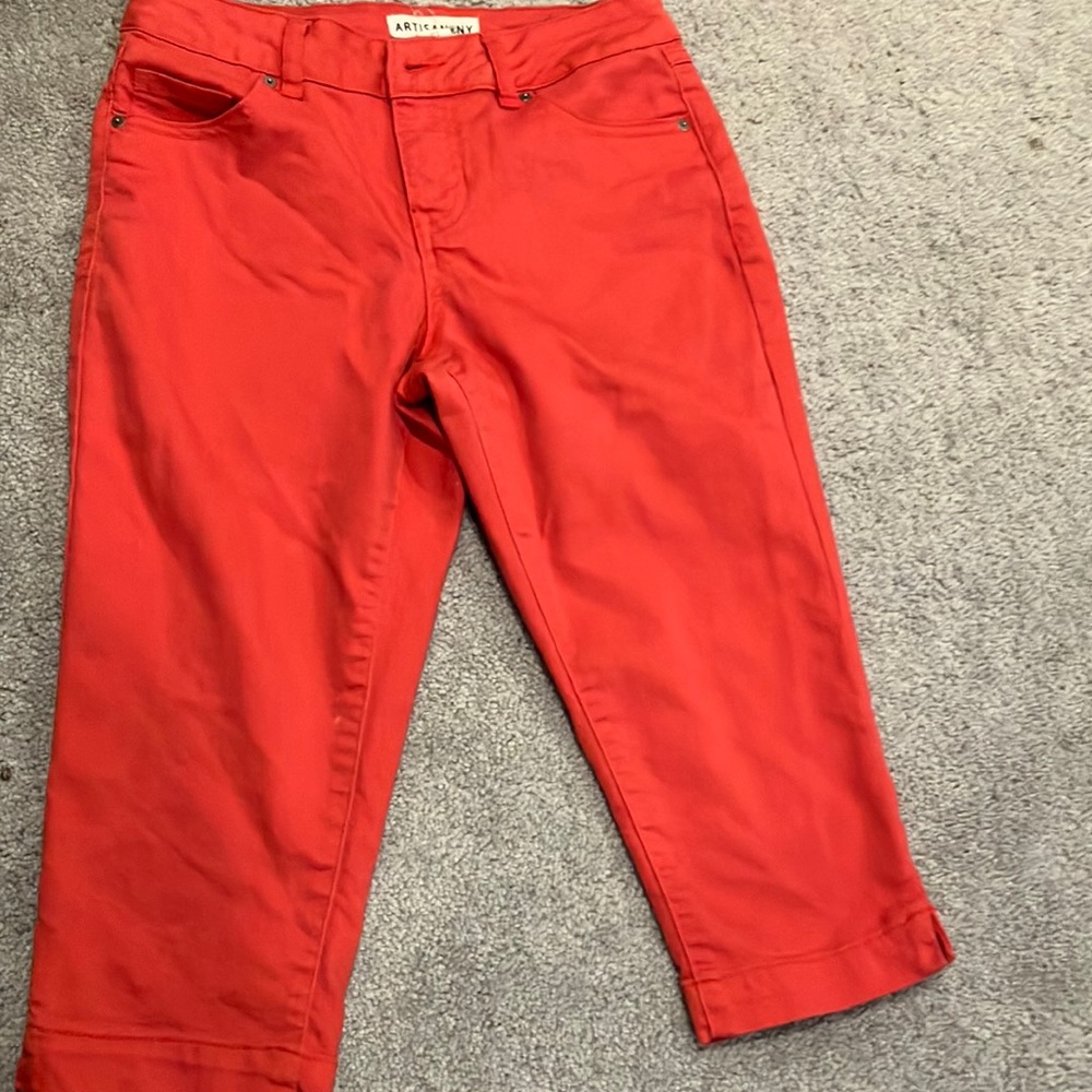 Artisan*NY Salmon Skinny Leg Pants